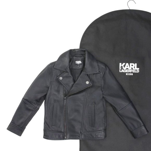 LEATHER BIKER JACKET - Karl By Karl/Karl Lagerfeld